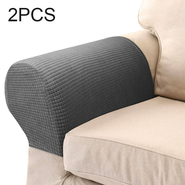 2Pcs Elastic Sofa Armrest Covers Armchair Slipcovers Protector Arm Rest Caps 